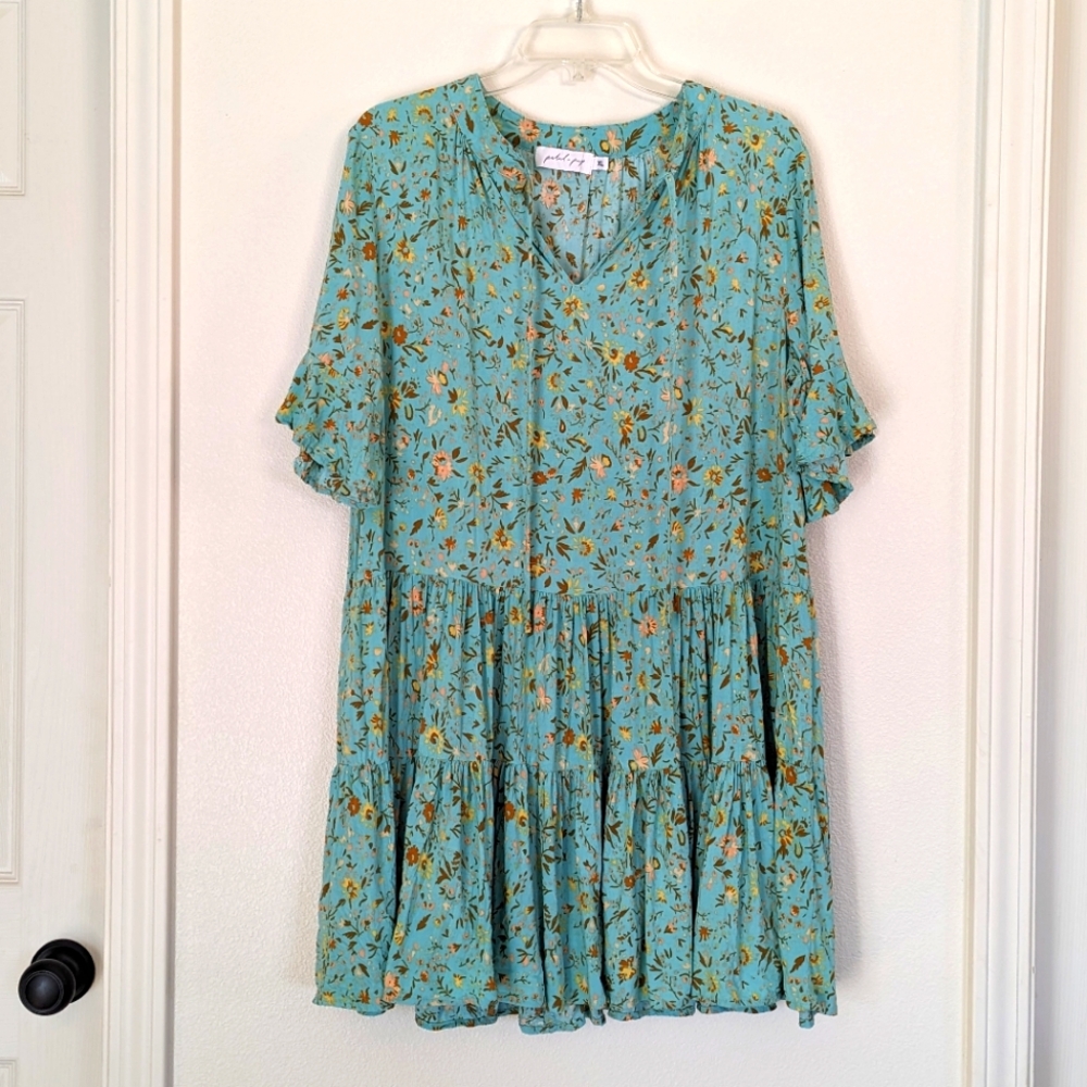 Floral Blue Dress